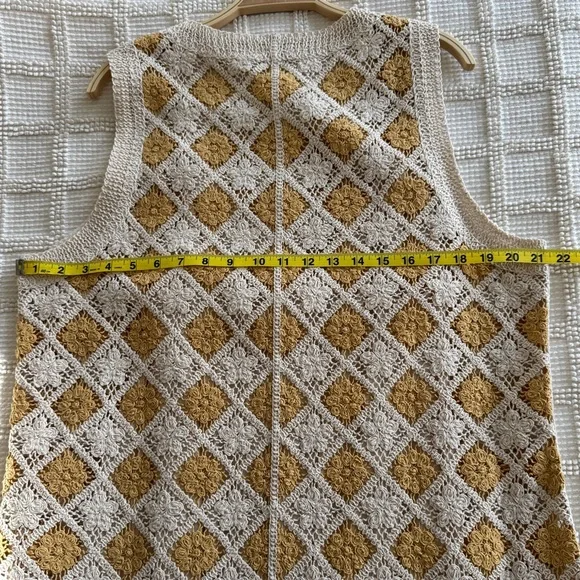 Sezane Marie Cotton Crochet Shift Dress - Picture 4 of 6